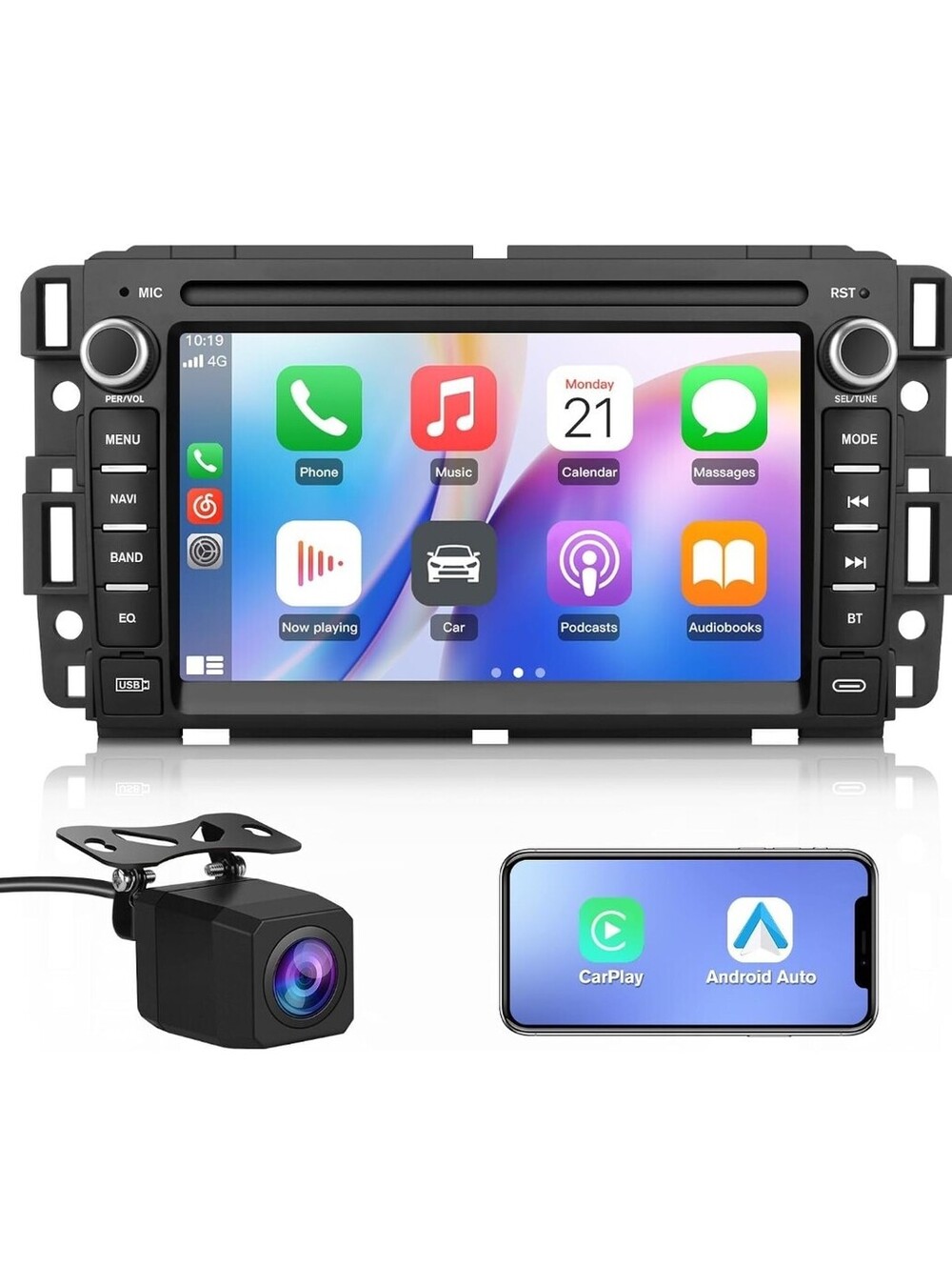 Android 13 Stereo for Silverado Sierra Yukon 2007-2013 CarPlay Android Auto